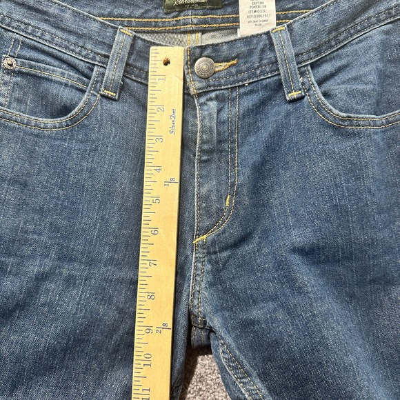 Y2k Eddie Bauer Jeans Women 4 Blue Denim Mid Rise Bootcut‎ Classic 5 Pocket - Picture 8 of 16
